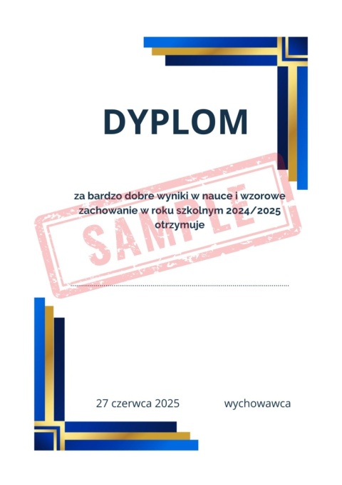 2025 Wkładki do nagród książkowych dla uczniów