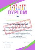 Dyplom dla członka Szkolnego Koła Wolontariatu