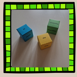 Kości gramatyczne / Grammar cubes 10 stron sample