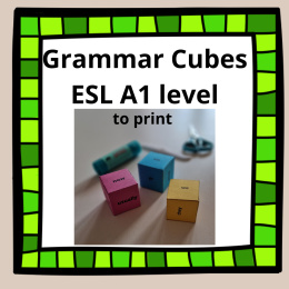 Kości gramatyczne / grammar cubes 15 stron