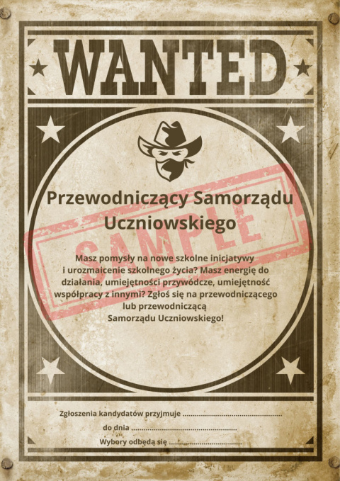 Plakat nabór kandydatów do Samorządu Uczniowskiego (2) Plakat nabór kandydatów do Samorządu Uczniowskiego (2)