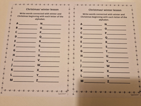 ŚWIĄTECZNO-ZIMOWE – chmury wyrazowe. ŚWIĄTECZNO-ZIMOWE – chmury wyrazowe.