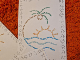 Summer Word Clouds - Chmury wyrazowe Lato