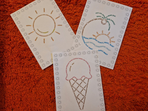 Summer Word Clouds - Chmury wyrazowe Lato Summer Word Clouds - Chmury wyrazowe Lato