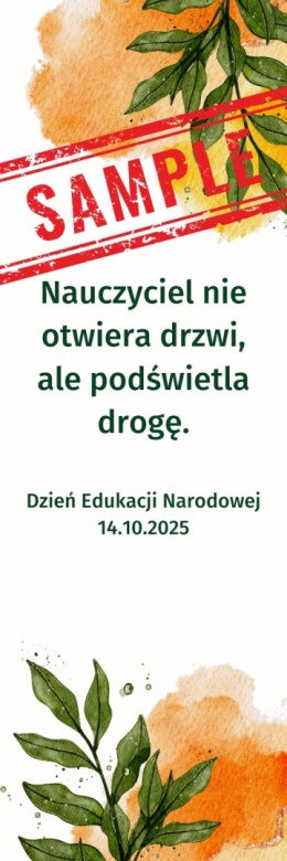 Zakładki do książek do druku - Dzień Edukacji Narodowej 2025