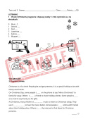 test klasa 5 Xmas edition unit 3 ECA1+