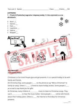 test klasa 5 Xmas edition unit 3 ECA1+