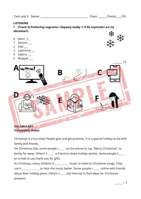 test klasa 5 Xmas edition unit 3 ECA1+ test klasa 5 Xmas edition unit 3 ECA1+