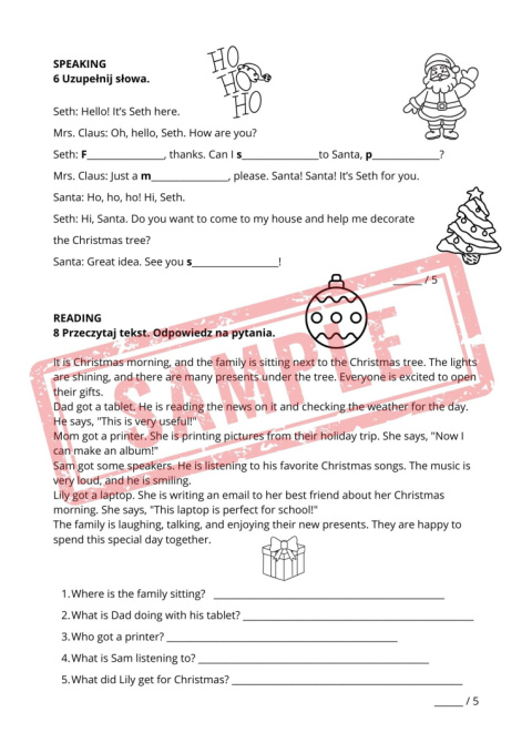 test klasa 5 Xmas edition unit 3 ECA1+ test klasa 5 Xmas edition unit 3 ECA1+